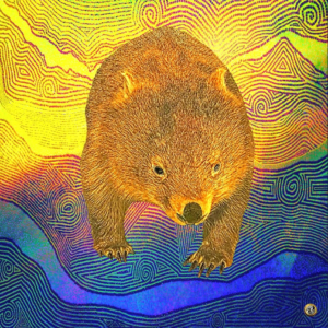 Wombat toile de Pascal Vatinel